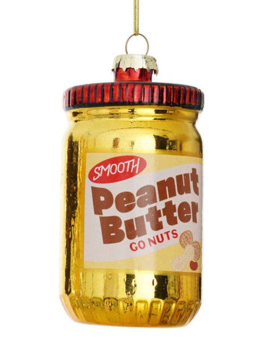 Peanut Butter Decorative Glass Hanging Ornament