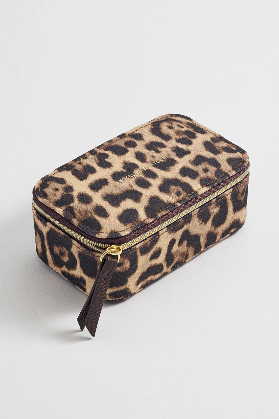 Estella Bartlett Leopard Canvas jewellery box
