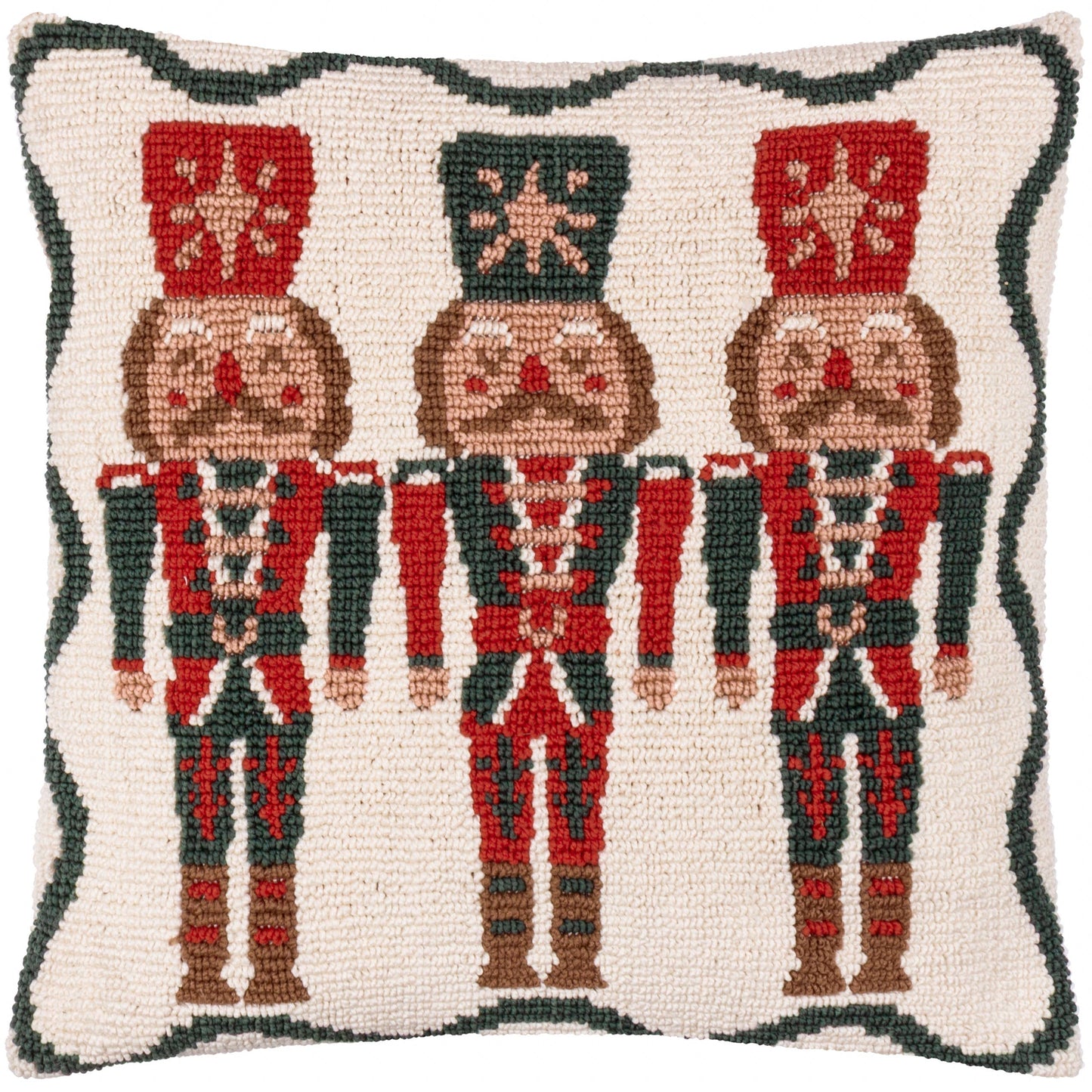Nutcracker Trio Tufted Cushion Multicolour: Multi / Polyester Filled / 45 x 45cm