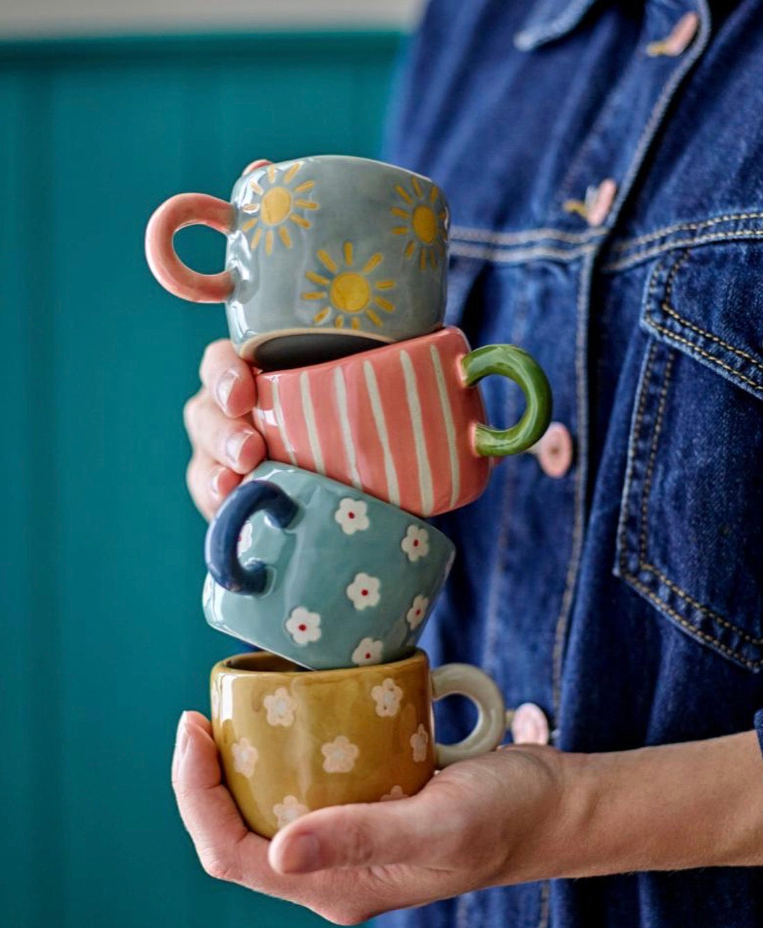 Hand painted stoneware Nini cup