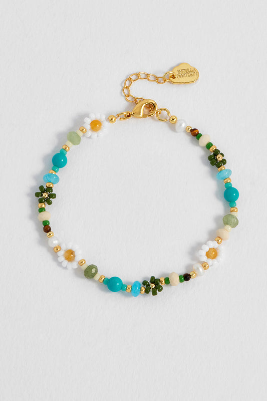 Flower Miyuki Bead Bracelet
