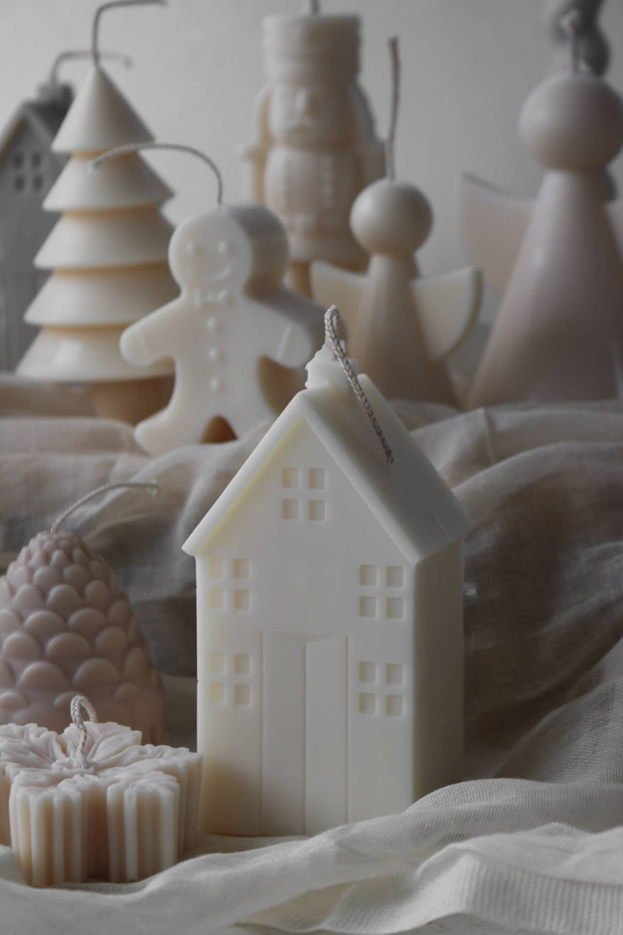 Cosy house candle: Mushroom