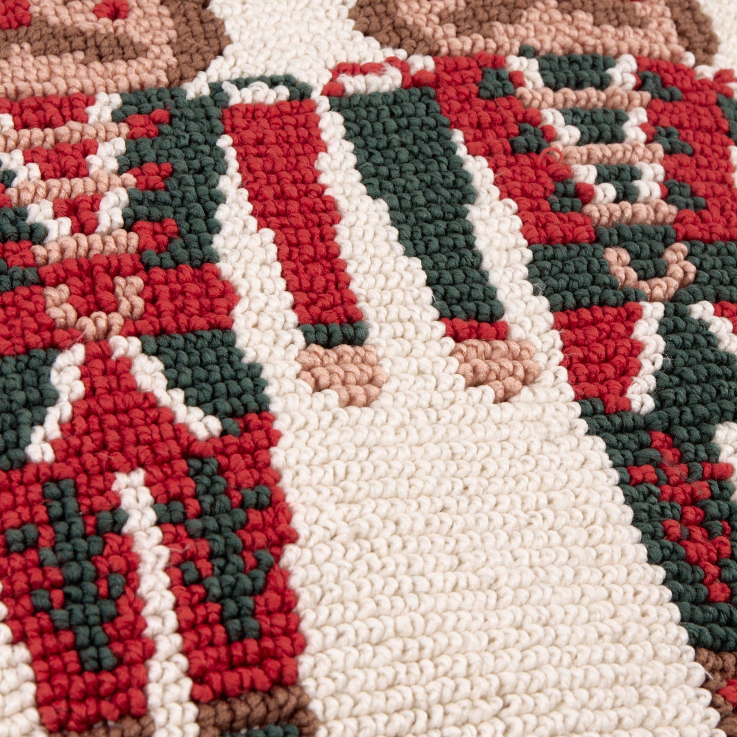 Nutcracker Trio Tufted Cushion Multicolour: Multi / Polyester Filled / 45 x 45cm