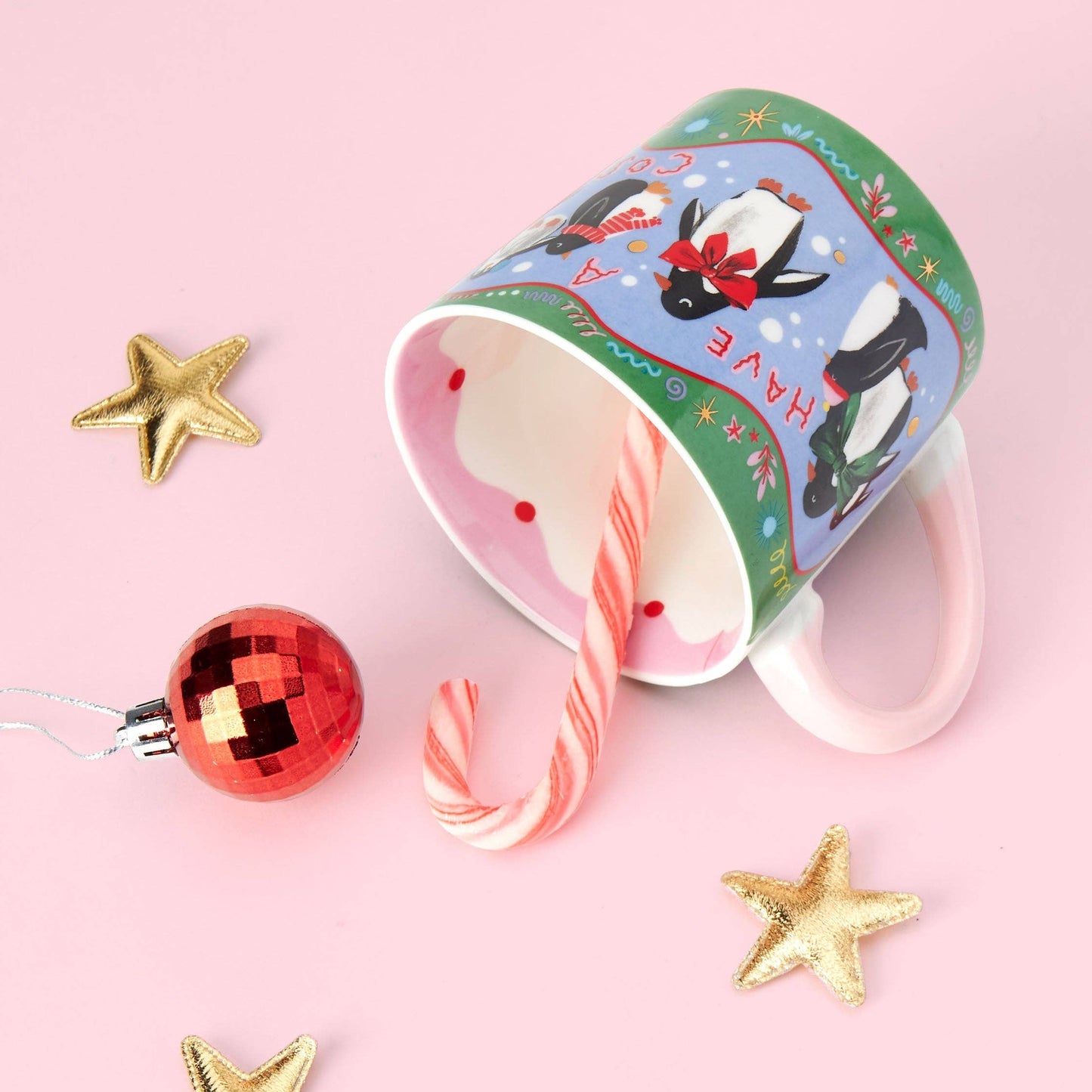 Cosy Penguins Christmas Mug