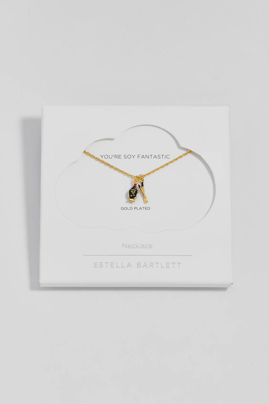Estella Bartlett Soy Sauce and Chopstick Charm Necklace