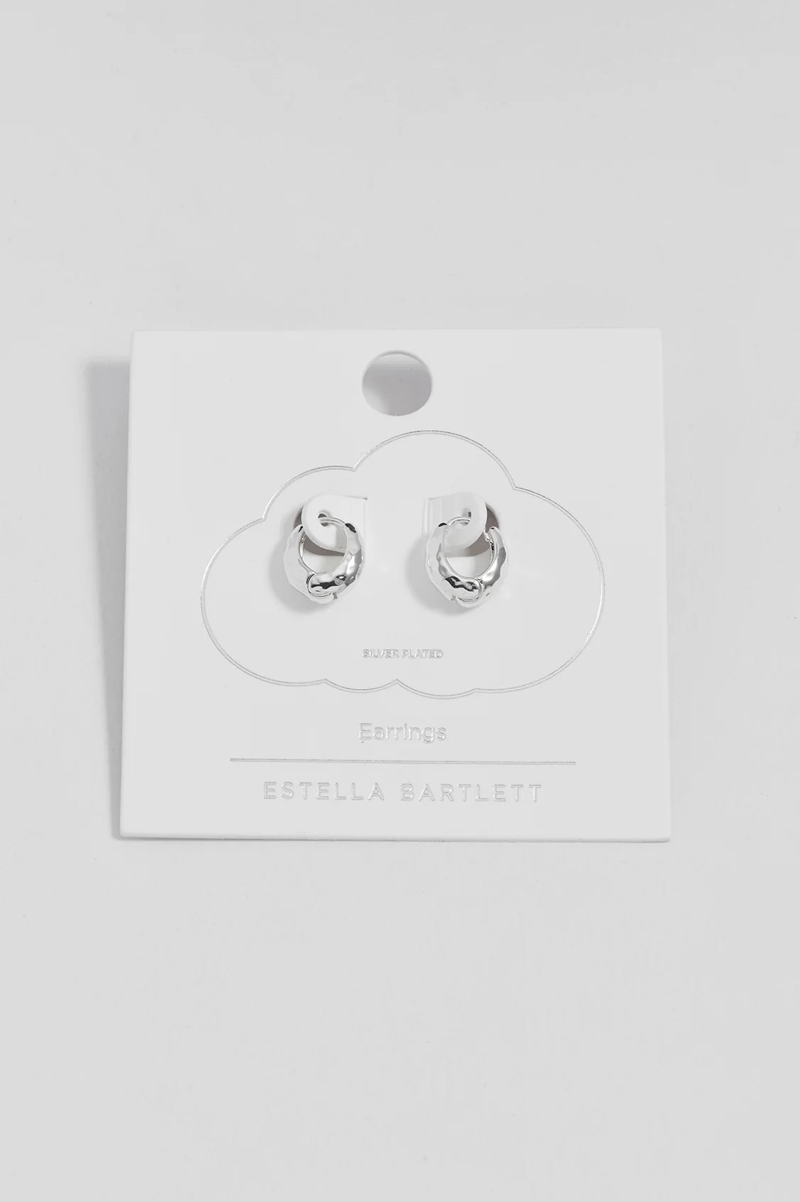 Estella Bartlett Hammered Huggie Hoops