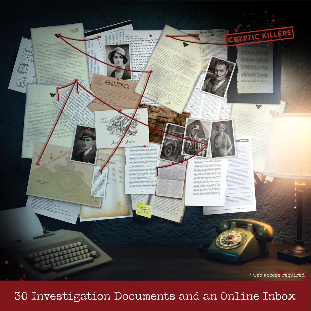Cryptic Killers Unsolved Murder Mystery Game