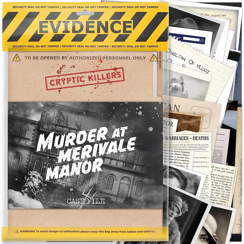 Cryptic Killers Unsolved Murder Mystery Game