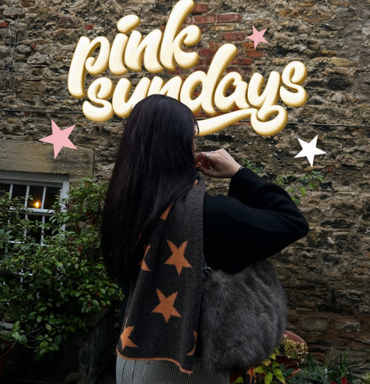 Star scarf in Orange and Marl