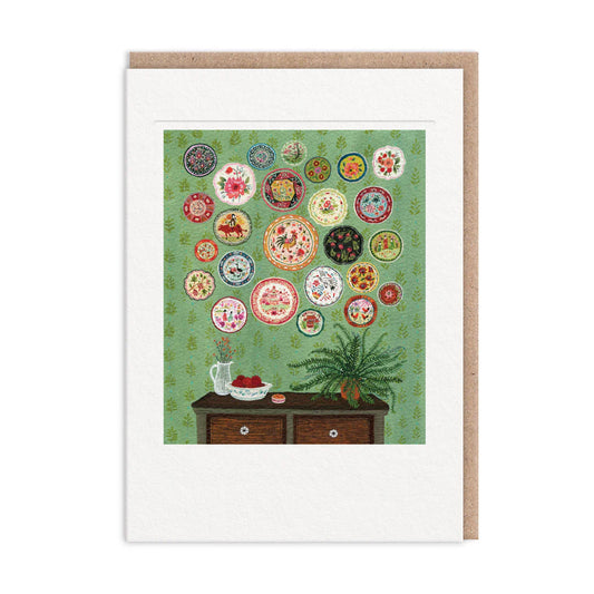 Plate Collection Greeting Card