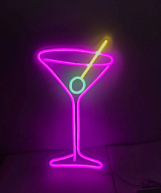 COCKTAIL GLASS Neon Sign