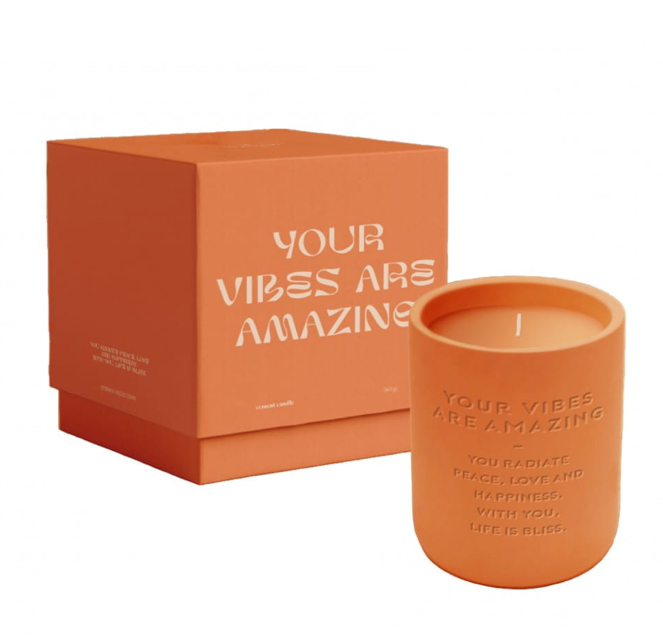 Cement Candle - Your Vibes Are Amazing