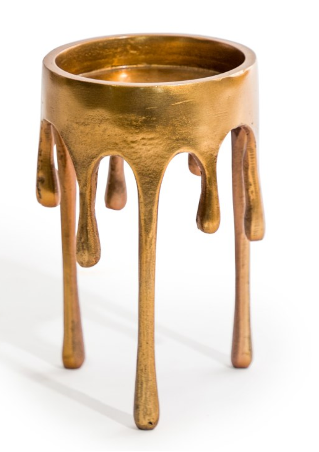 Gold 'Dali' Drip Candle Holder