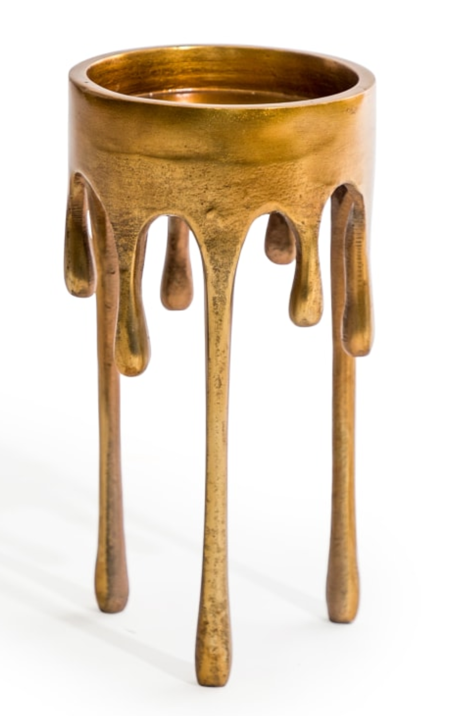 Gold 'Dali' Drip Candle Holder