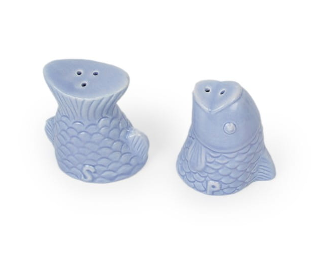 Fish Salt and Pepper Shakers in Gift Box