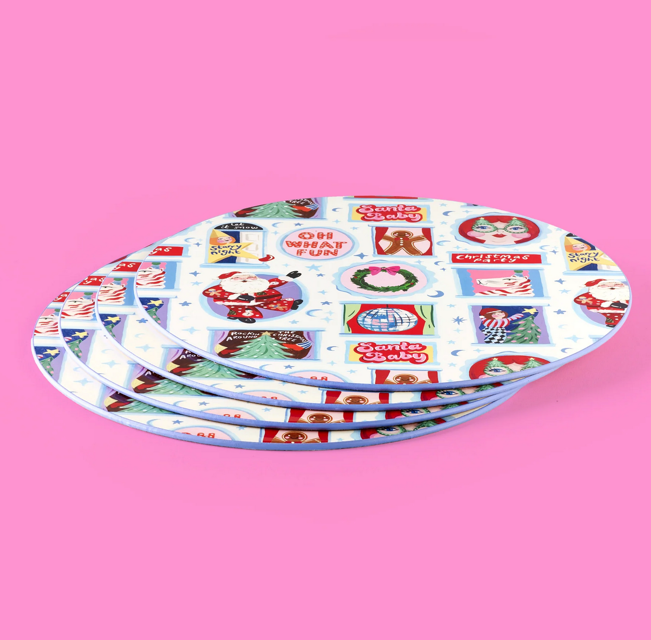 Eleanor Bowmer Festive Icon set of 4 Placemats
