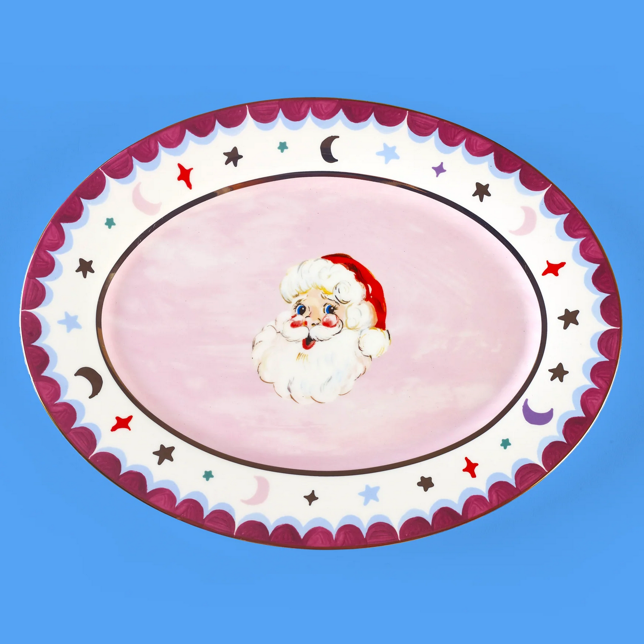 Eleanor Bowmer Festive Santa Serve Platter