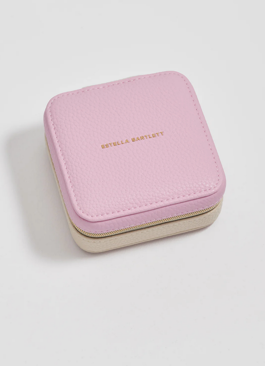 Estella Bartlett Pink & Cream Mini Square Jewellery Box