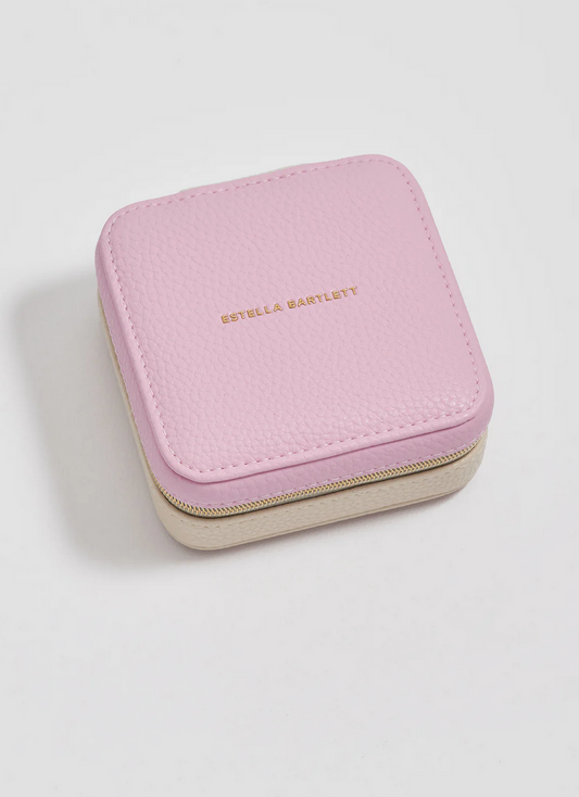Estella Bartlett Pink & Cream Mini Square Jewellery Box