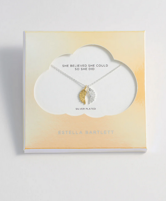 Estella Bartlett Wing Silver Plated Necklace