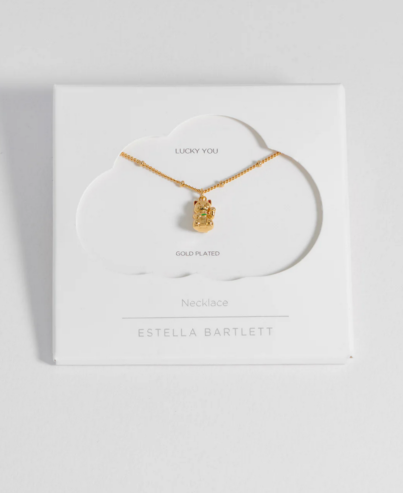 Estella Bartlett Lucky Cat Necklace