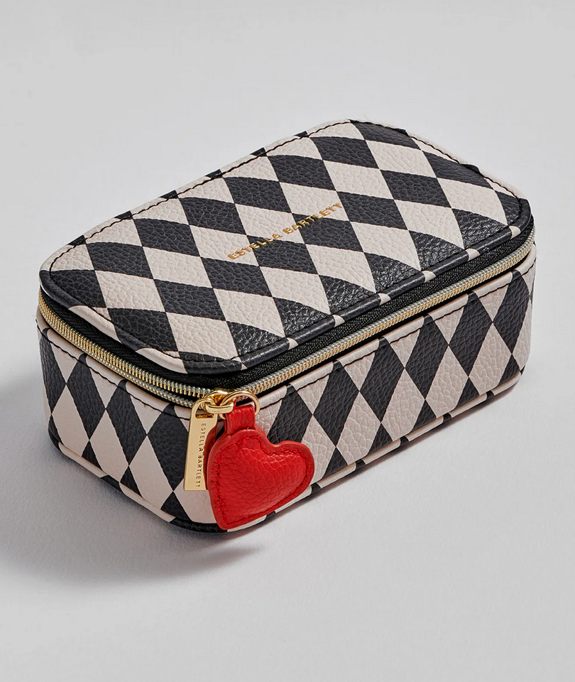 Estella Bartlett Harlequin Black & Ivory Jewellery Box