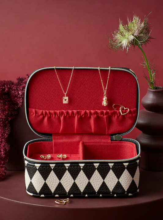 Estella Bartlett Harlequin Black & Ivory Jewellery Box