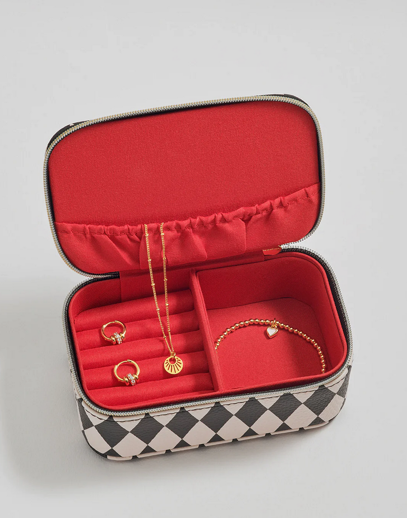 Estella Bartlett Harlequin Black & Ivory Jewellery Box