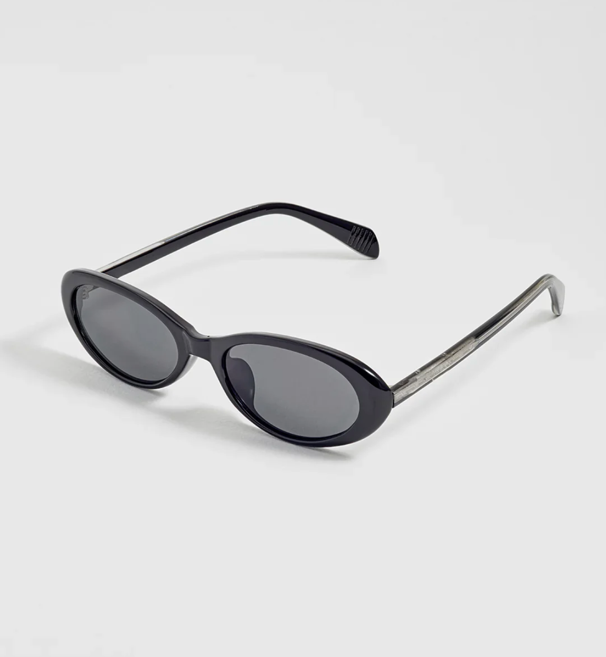 Estella Bartlett Black Barcelona Oval Sunglasses
