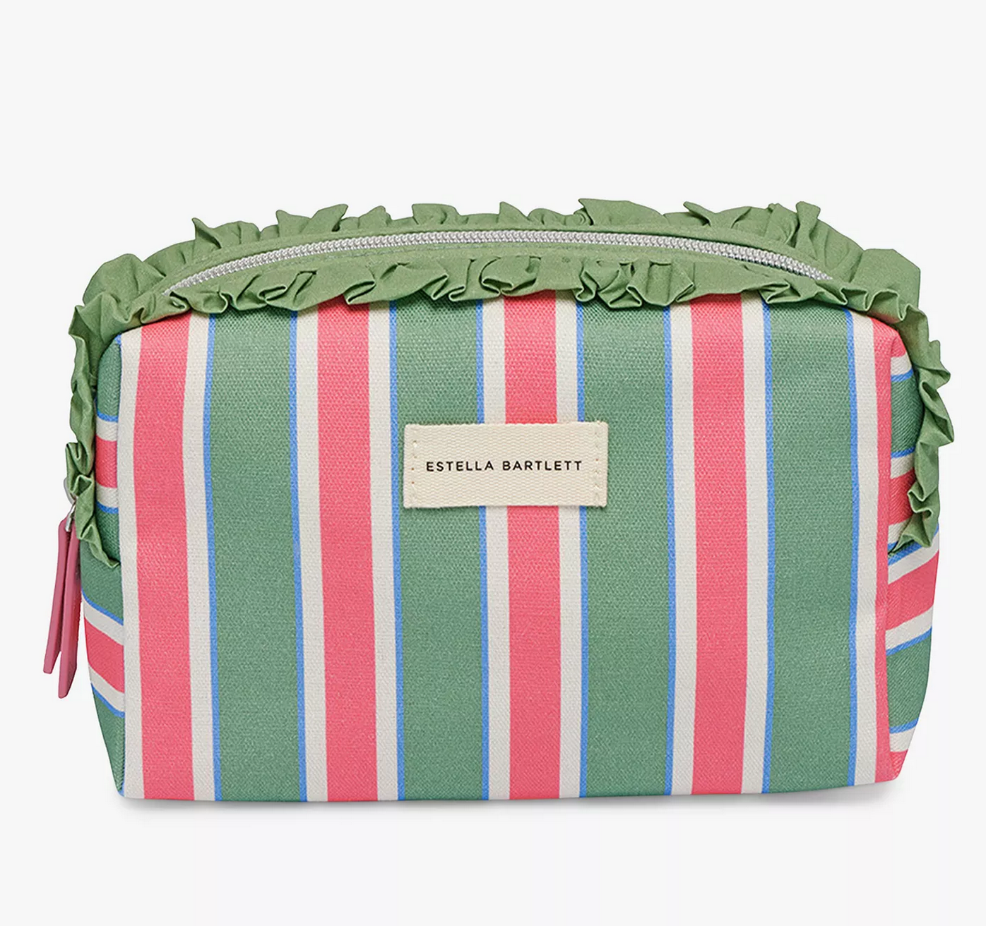 Estella Bartlett Frill Green Stripe Wash Bag