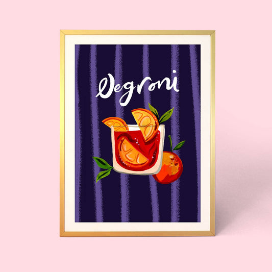 Negroni Cocktail Print