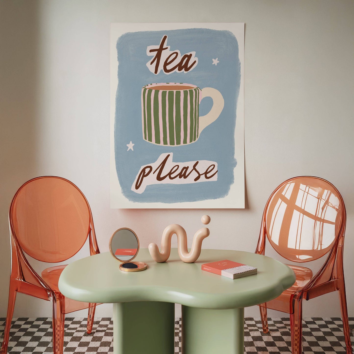Tea Please Kitchen Illustration Print: A4