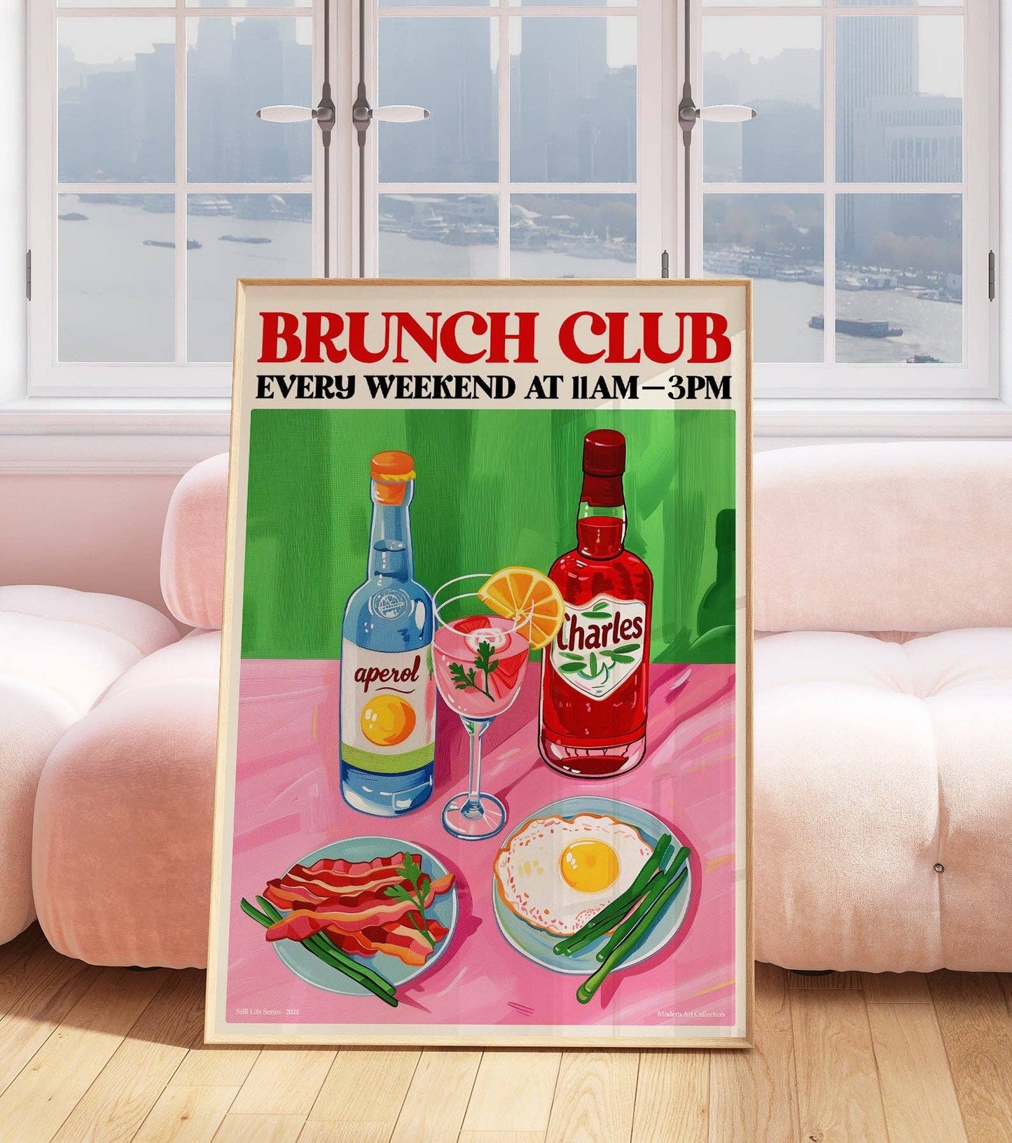 Brunch Club Kitchen Print: A3