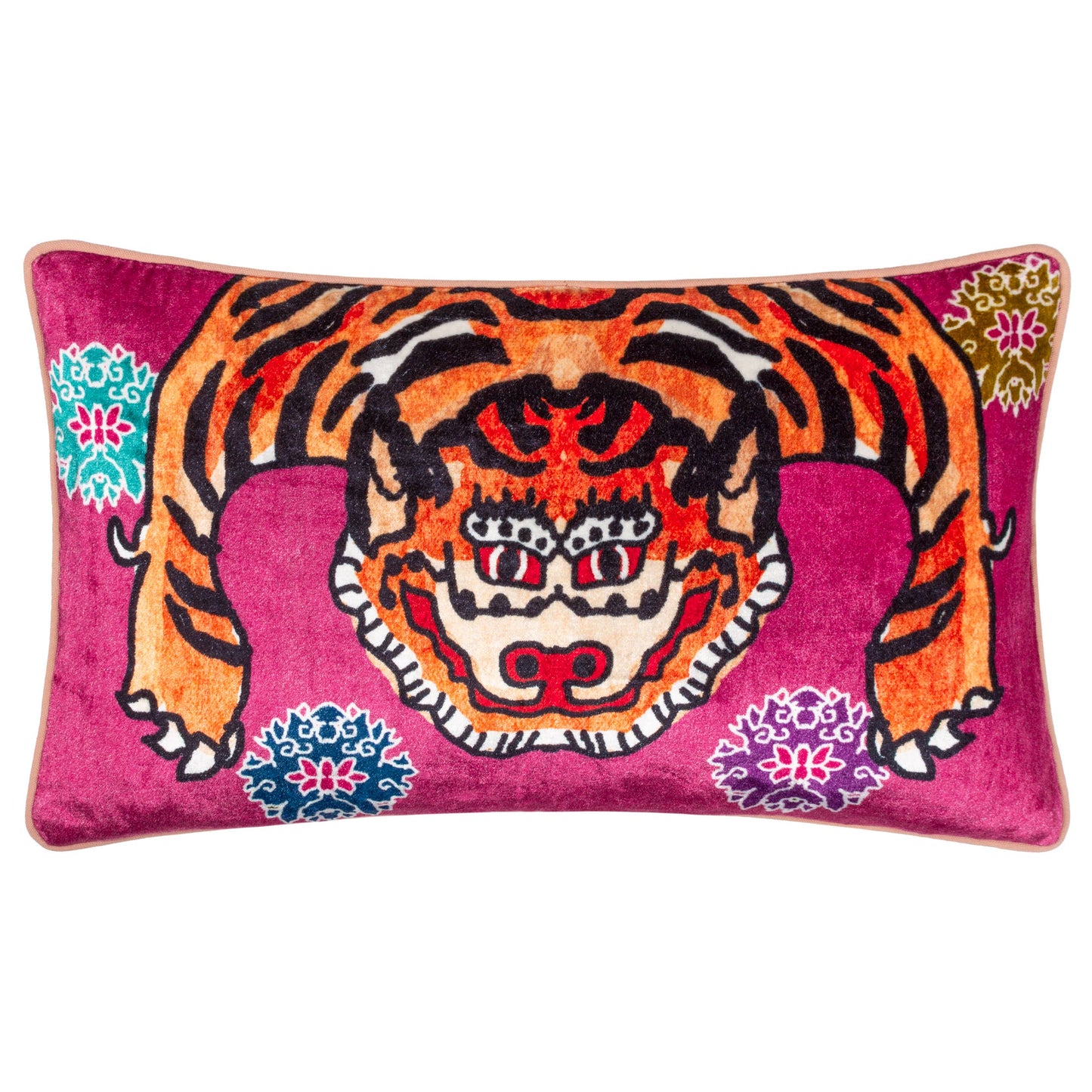 Year Of The Tiger Cushion Pink: Pink / Feather Filled / 30 x 50cm
