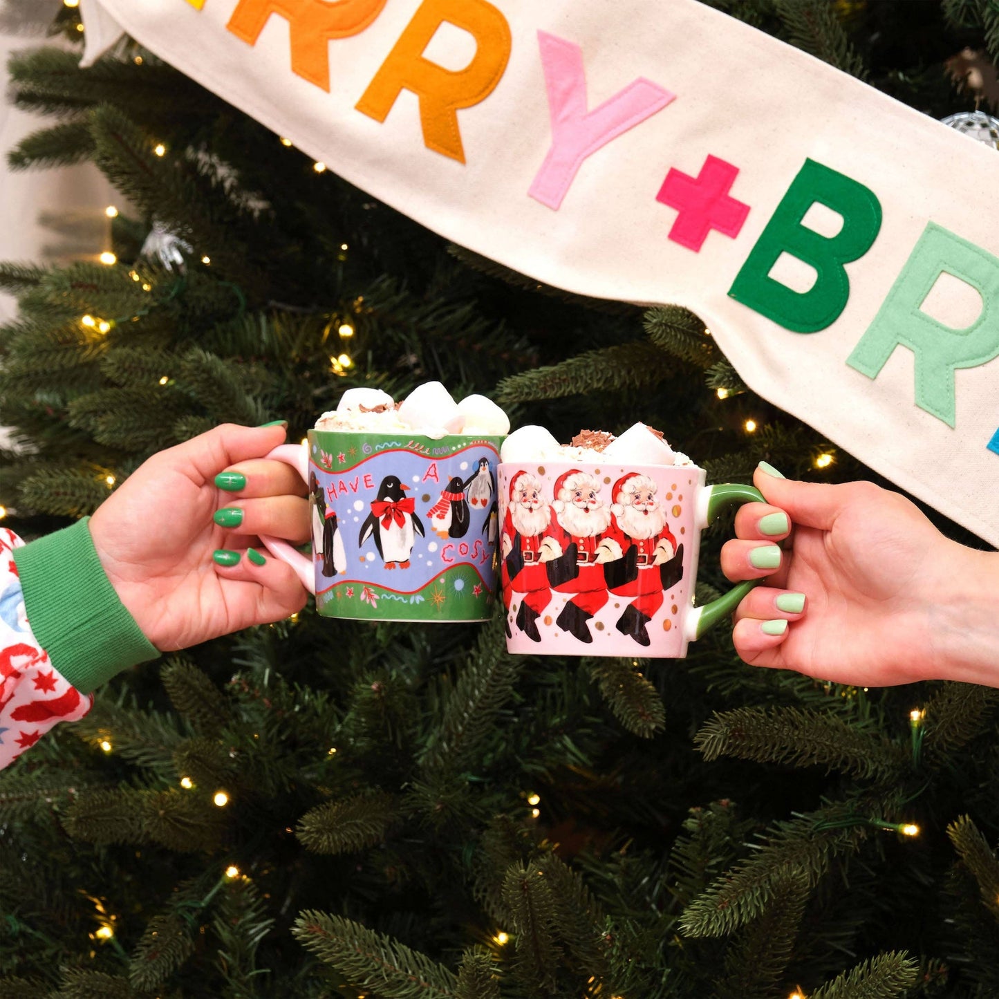 Cosy Penguins Christmas Mug