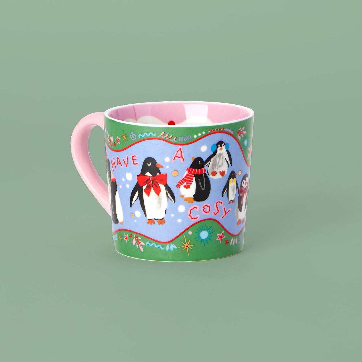 Cosy Penguins Christmas Mug