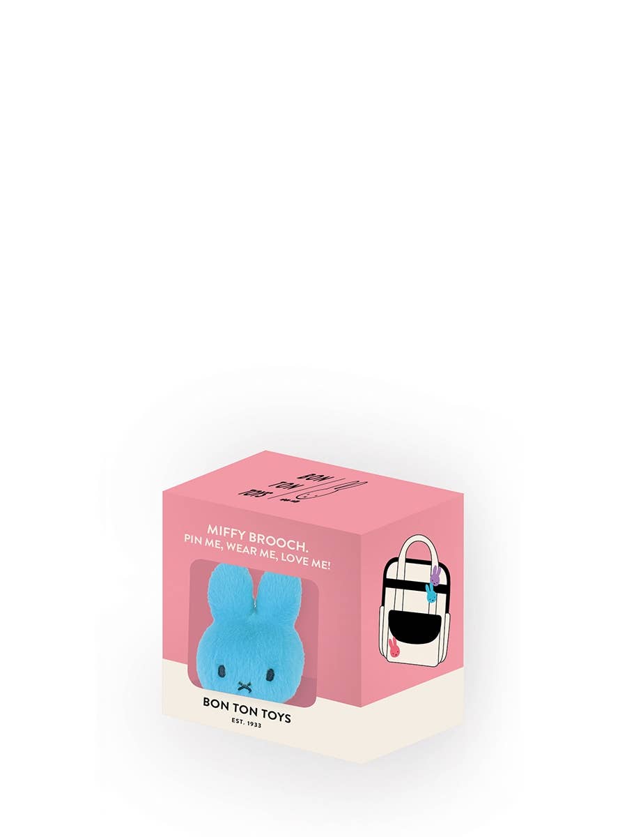 Bon Ton Toys Miffy Fuzzy ECO Brooch in Giftbox Teal
