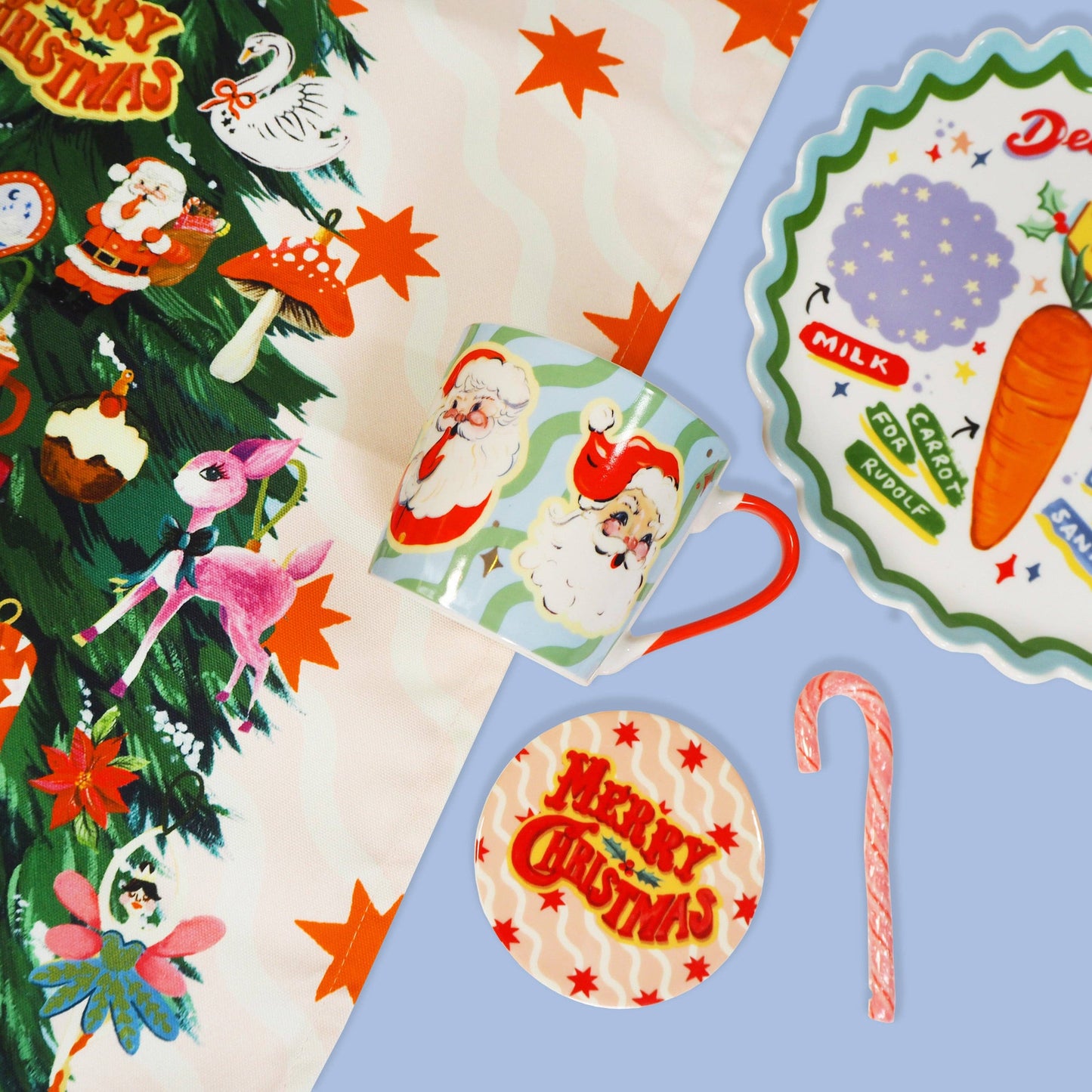 Retro Santa Christmas Mug