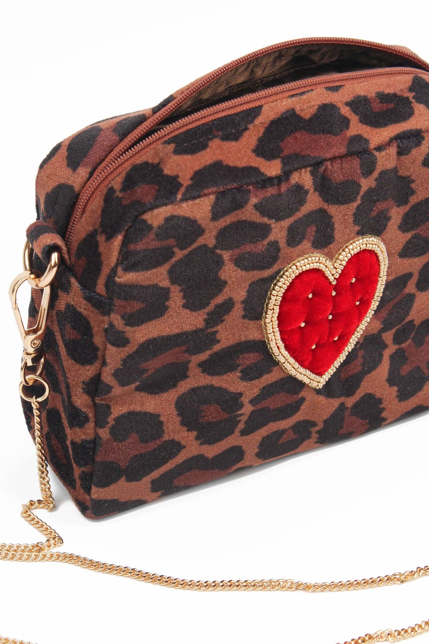 LEOPARD HEART BAG