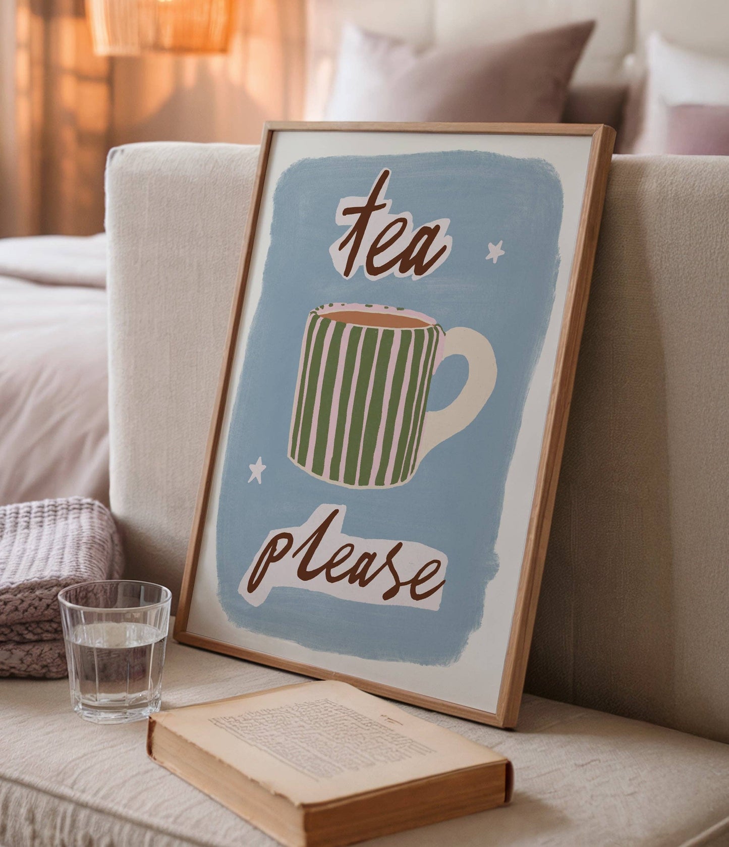 Tea Please Kitchen Illustration Print: A3