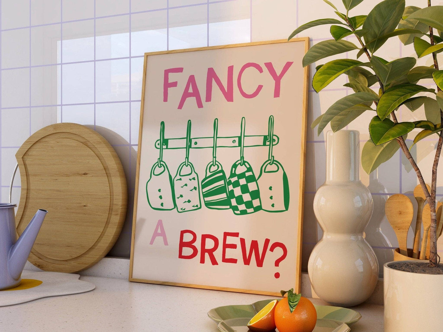 Fancy a Brew Kitchen Print: A4
