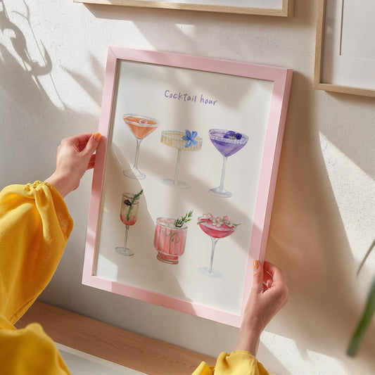 Cocktail Hour Aesthetic Print: A4