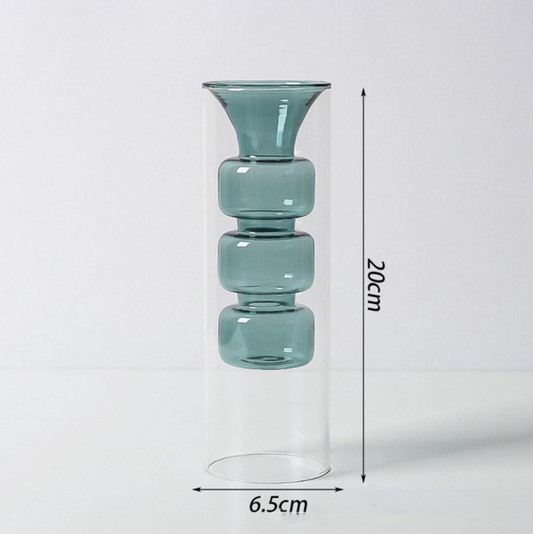 Terrarium Hydroponic Colored Glass Vase