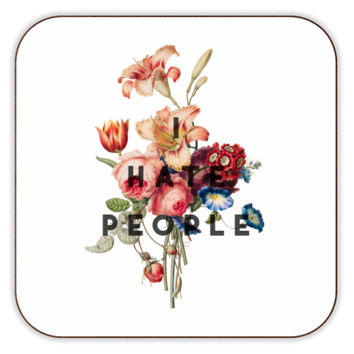 Coaster, I HATE PEOPLE by THE 13 PRINTS