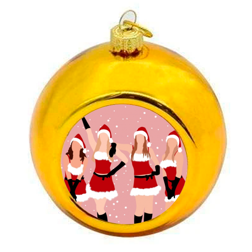 Christmas Baubles 'Mean girls jingle bel: Gold