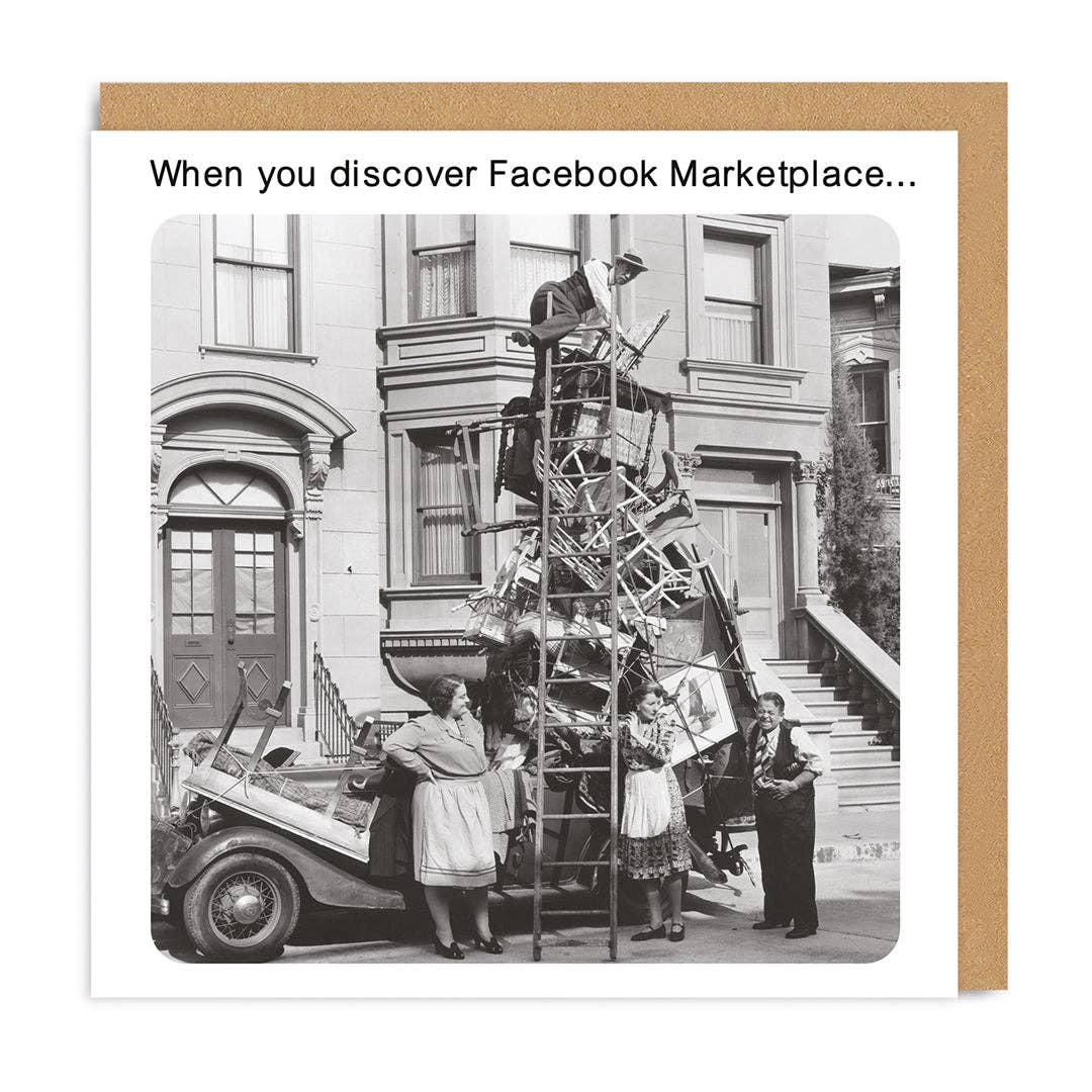 Classic art Meme Facebook marketplace Greeting Card