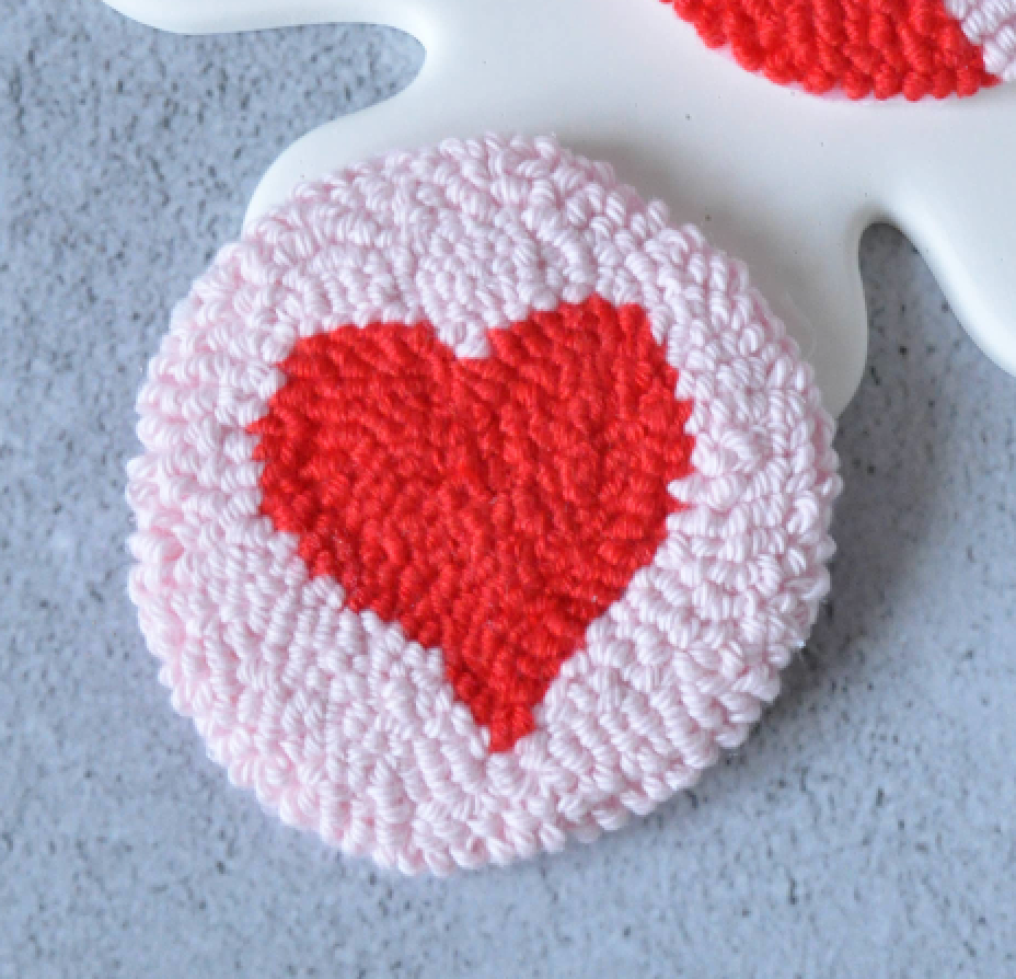 Car Mug Rug, Punch Needle Coasters