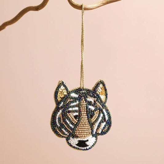Tiger Beaded Hanging Decoration